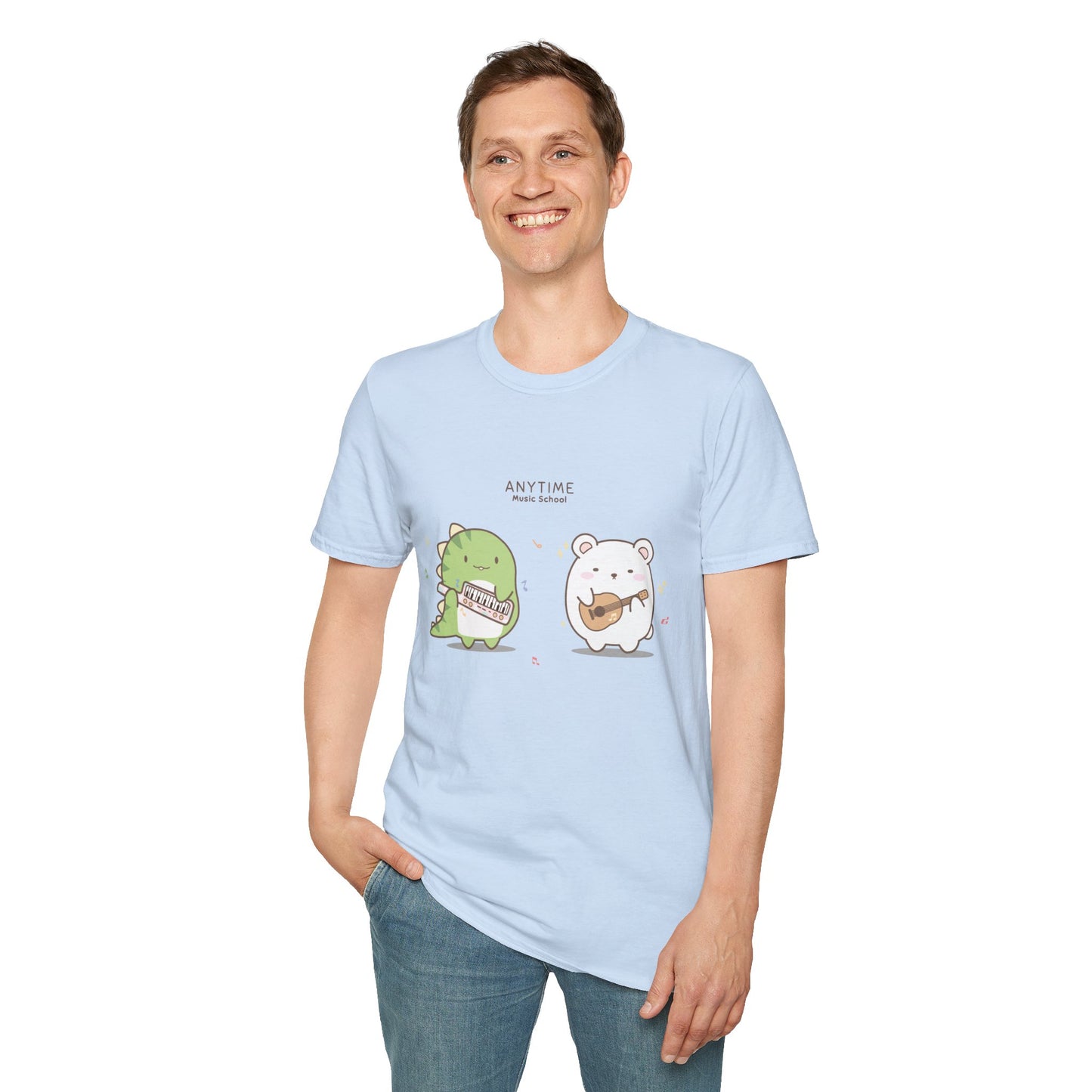 Dino & Bear - Unisex soft T-Shirt