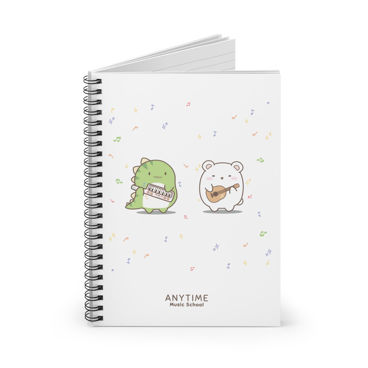 Dino & Bear Notebook - Ruled Line