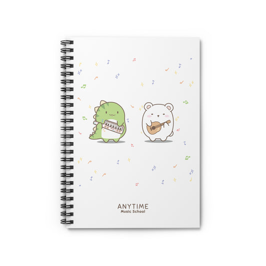 Dino & Bear Notebook - Ruled Line