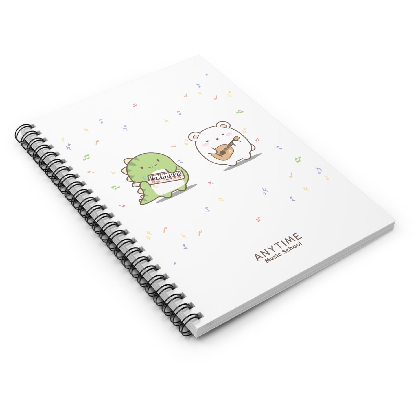 Dino & Bear Notebook - Ruled Line